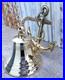 10 Brass Anchor Boat Decor Handmade Nautical Brass Bell Wall Hanging Ship Bell
