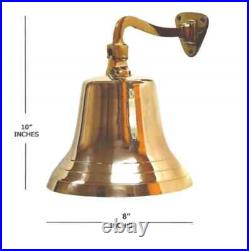 10 Brass Bell Wall Door Hanging Bell Big Size Home Office Wall Decoration Gift