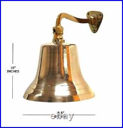 10 Brass Bell Wall Door Hanging Bell Big Size Home Office Wall Decoration Gift