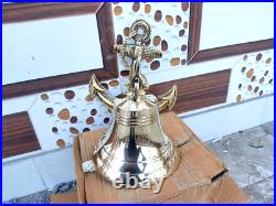 10 Nautical Door Gift Wall Hanging Ship Bell Best Home Brass Anchor Boat Decor