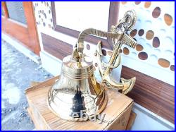 10 Nautical Door Gift Wall Hanging Ship Bell Best Home Brass Anchor Boat Decor