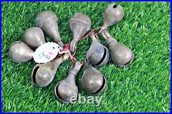 10 Pcs Vintage Jingle Crotal bells /Sleigh Bells Heavy Duty Brass Home Decor E6