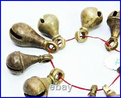 10 Pcs Vintage Jingle Crotal bells /Sleigh Bells Heavy Duty Brass Home Decor S2