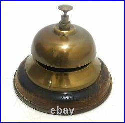 10 Vintage Service Counter Front Table Style Solid Bell Desk Antique Brass Hotel