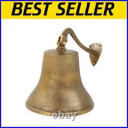 11-Inch Rustic Heavy Duty Brass Nautical Ship Bell Decorative & Functional