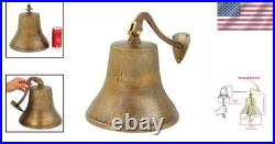 11-Inch Rustic Heavy Duty Brass Nautical Ship Bell Decorative & Functional