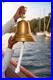 11 Large Brass Ship Bell with Rope Pull-Heavy-Duty Polished Brass Ship Bell