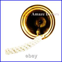 11 Large Brass Ship Bell with Rope Pull-Heavy-Duty Polished Brass Ship Bell