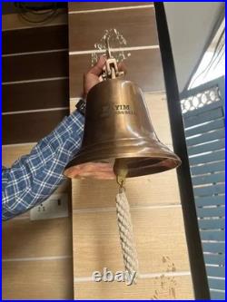 11 Large Nautical Ship's Boat Bell Solid Brass Marine Maritime Wall décor