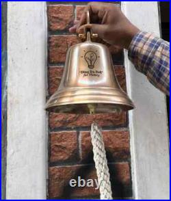 11 Large Nautical Ship's Boat Bell Solid Brass Marine Maritime Wall decor WD05