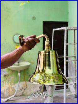 11 Large Nautical Solid Brass Ship's Bell Marine Maritime Wall Boat Decor GIFT