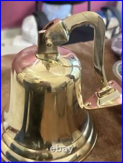 11 Large Solid Brass Nautical Ship Boat Bell Marine Wall Décor Gift