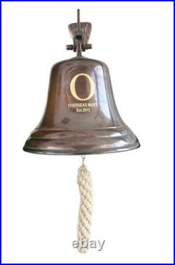 11 Large Solid Brass Nautical Ship's Bell Marine Maritime Wall Decor
