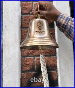 11 Large Solid Brass Nautical Ship's Bell Marine Maritime Wall Decor