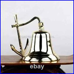 11 Nautical Antique Brass Anchor Ship Boat Wall Hanging Door Bell Occasion Gift