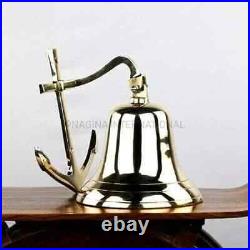 11 Nautical Antique Brass Anchor Ship Boat Wall Hanging Door Bell Occasion Gift
