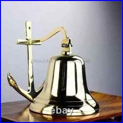 11 Nautical Antique Brass Anchor Ship Boat Wall Hanging Door Bell Occasion Gift