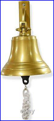 11 Solid Brass Ship Bell Features Sturdy Bracket Door Bell Wall Mountable J