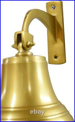 11 Solid Brass Ship Bell Features Sturdy Bracket Door Bell Wall Mountable J