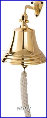 11 Super Loud Solid Brass ship Bell, Large Nautical Brass bell Heavy