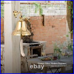 11 Super Loud Solid Brass ship Bell, Large Nautical Brass bell Heavy