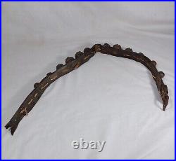 12 Antique Brass Petal Sleigh Bells On A Leather Strap #0, 1, 2 Joseph Shipman
