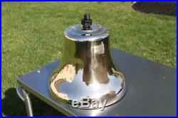 12 Antique Brass Railroad Bell 49 lb. Ship Naval Maritime Great Condition