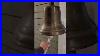 12 Inch Indoor Outdoor Solid Brass Wall Bell Being Rung