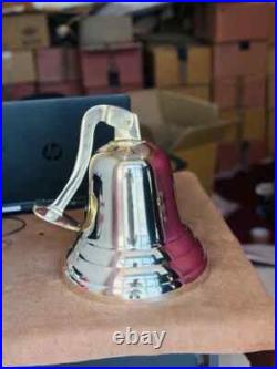 14 Nautical Antique Brass Ship Bell Large Hanging Door Bell with Wall-Mounted