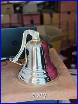 14 Nautical Antique Brass Ship Bell Large Hanging Door Bell with Wall Mounted
