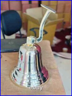 14 Nautical Antique Brass Ship Bell Large Hanging Door Bell with Wall-Mounted