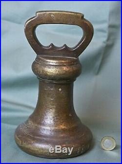 14lb Brass Bell Weight. Victorian