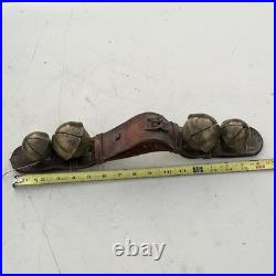 17 Antique Crotal Sleigh 4 Bell Vintage Cast Brass Rare 6 Petal 2 3 Bells