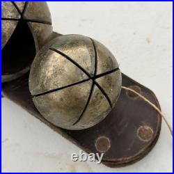 17 Antique Crotal Sleigh 4 Bell Vintage Cast Brass Rare 6 Petal 2 3 Bells