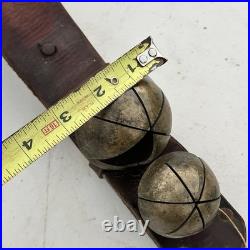 17 Antique Crotal Sleigh 4 Bell Vintage Cast Brass Rare 6 Petal 2 3 Bells