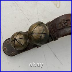 17 Antique Crotal Sleigh 4 Bell Vintage Cast Brass Rare 6 Petal 2 3 Bells