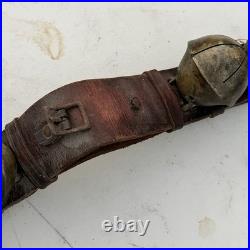 17 Antique Crotal Sleigh 4 Bell Vintage Cast Brass Rare 6 Petal 2 3 Bells