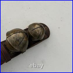17 Antique Crotal Sleigh 4 Bell Vintage Cast Brass Rare 6 Petal 2 3 Bells