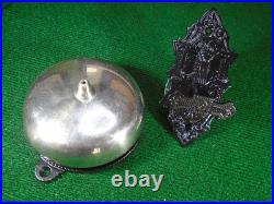 1874 Cast Brass Eastlake Victorian Era Door Bell Bell Works! (42092)