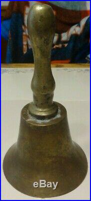1878 Brass Great Western Railroad Railway Conductors Large Antique Hand bell
