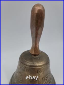 1878 Saignelegier Chiantel Fondeur Brass Bell 5 Rare Center Copper Handle