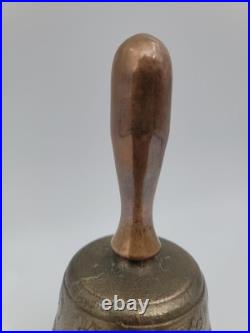 1878 Saignelegier Chiantel Fondeur Brass Bell 5 Rare Center Copper Handle