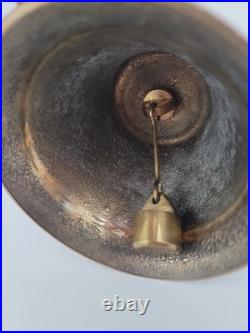 1878 Saignelegier Chiantel Fondeur Brass Bell 5 Rare Center Copper Handle