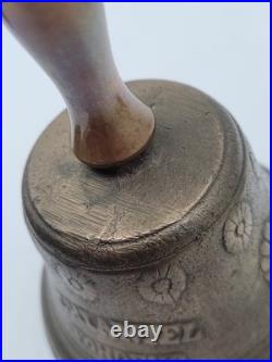 1878 Saignelegier Chiantel Fondeur Brass Bell 5 Rare Center Copper Handle