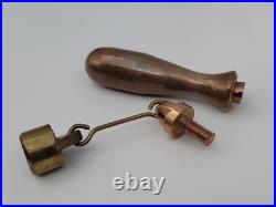 1878 Saignelegier Chiantel Fondeur Brass Bell 5 Rare Center Copper Handle