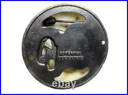 1879 Patent Victorian Bronze Mechanical Gong Door Bell Restored, Working (40008)