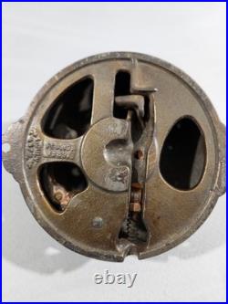 1889 Victorian/eastlake Brass/cast Iorn Mechanical Doorbell Ornate Design Works