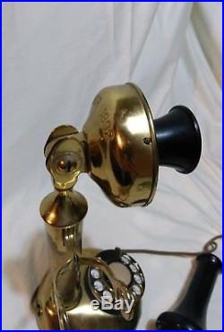 1892 American Bell Telephone Company brass candle stick dial antique 126 years