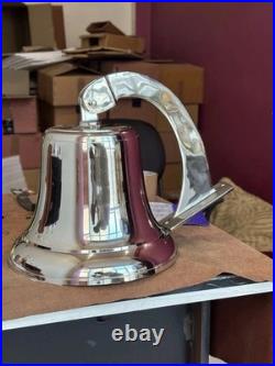 18 Big Vintage Nautical Chrome Brass Door Bell Ship Wall Mounted Bracket Gift