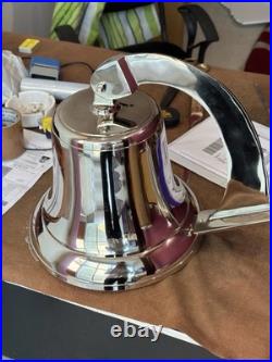 18 Big Vintage Nautical Chrome Brass Door Bell Ship Wall Mounted Bracket Gift